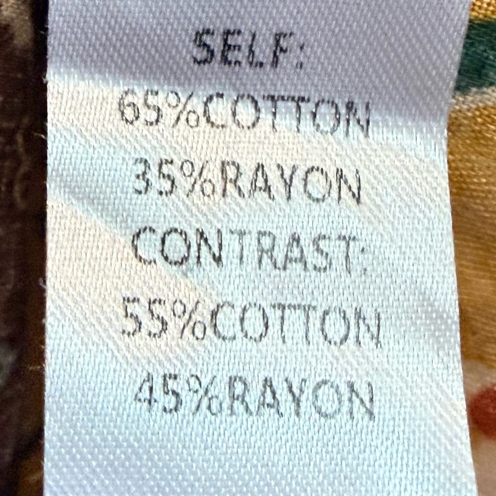 EASEL Patchwork Floral MIXED PRINT BUTTON DOWN Mi… - image 6